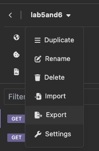 export dropdown